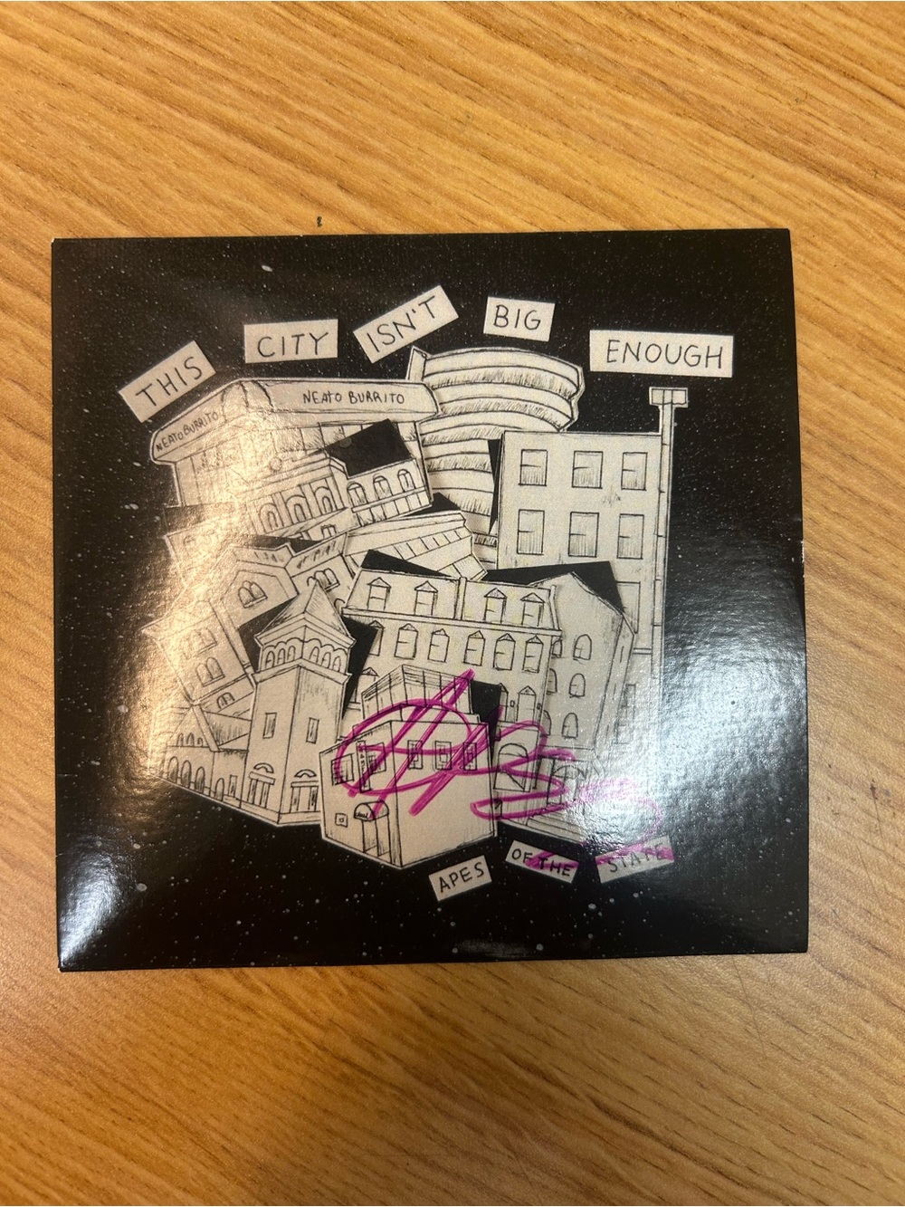 This City Isn't Big Enough - apes of the state cd - signed by April - apes